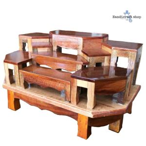 โต๊ะหมู่ 9 โต๊ะหมู่เล็ก โต๊ะหมู่บูชาพระเล็ก โต๊ะหมู่บูชาขนาดตั้งโต๊ะ โต๊ะหมู่บูชาพระ โต๊ะหมู่ไม้