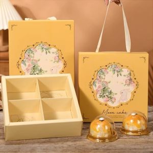 2025 4/6cavity 50-80g​/Mooncake Packaging Box/Mooncake box/mooncake bag/Luxury Mid-Autumn Gift Packaging/​Empty Box