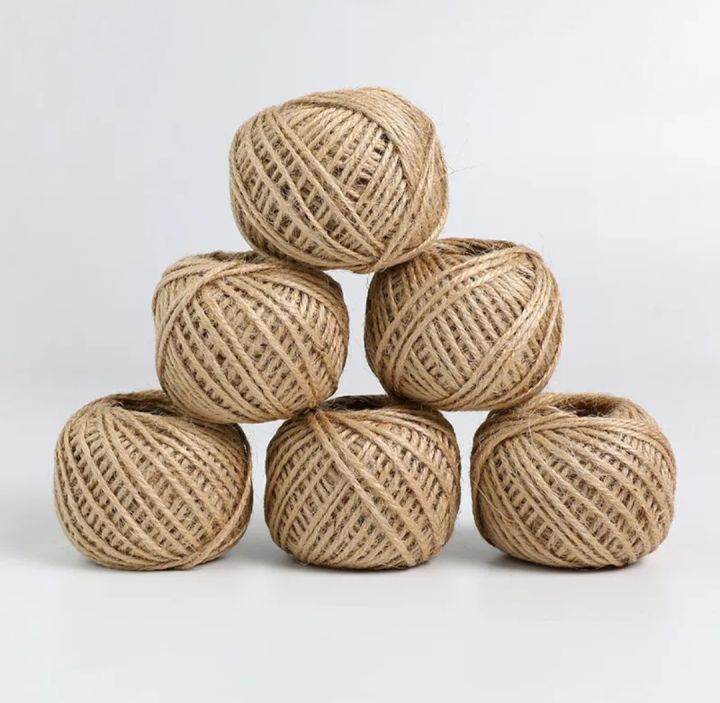 100% Natural Abacca Tie Rope DIY Decoration Cord Twine Recyclable  Packinging Jute Hemp Rope Abacca Twine Jute Rope