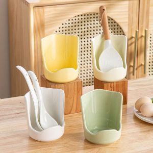 MAOMEI STORE Chịu nhiệt Giá đỡ thìa gốm sứ Tối giản Khay đựng nước Giá đỡ nắp nồi Dễ dàng làm sạch Chống trơn trượt Giá để muỗng súp Dành cho nhà bếp