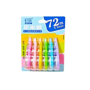 ลบปากกา เทปลบคำผิด ลิควิด หน้าเทปกว้าง 5 มม คละสี รีฟิลล์เทปลบ อุปกรณ์เครื่องเขียน อุปกรณ์สํานักงาน