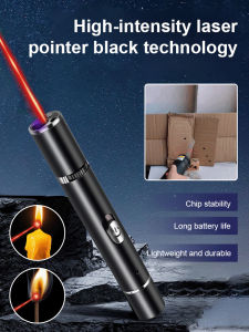 【High-Intensity Long-Range Laser Pointer】Laser Pointer Pen/Classroom/Outdoor/Presentation Tool High Endurance Teaser Toys Pet Lovers Rechargeable Laser Pointer Multi-mode UV Flashlight高强度激光笔