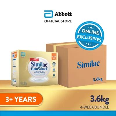 [Online Exclusive] Similac GainSchool 3.6kg for Kids Above 3 Years Old Powdered Milk Drink
