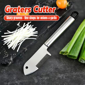Onisa Kitchen Scallion Cutter Rustproof Stainless Steel Vegetable Shredding Tool Graters Cutter