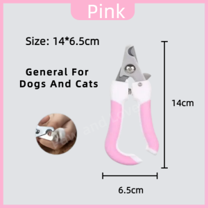 Pet Nail Clipper Stainless Dog Nail Clippers with Silicon Handle Dog Cat Nail Cutter