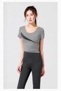 FEELCOOLSPORT พีชเฉียงสะกดชุดออกกำลังกายเอวสูงก้นที่ไร้รอยต่อเปลือยเข็มขัดชุดชั้นในกีฬาวิ่งชุดโยคะ