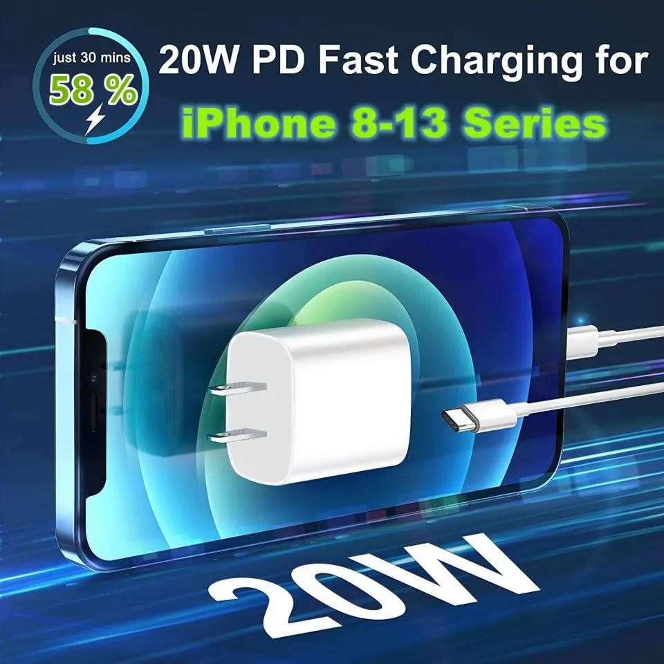 iPhone 12 13 Fast Charger,Fast iPhone Charger [Apple MFi  Certified]Lightning Cable 20W Type C Charger USB C Fasting Charging Plug  Adapter Compatible