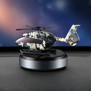 EKLEVA Helicopter Car Air Freshener Solar Automatic Rotation Propeller Essential Oil Diffuser Dashboard Perfume Decoration Ornament