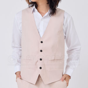 เสื้อสูทผู้ชาย สีเนื้อ ทรงเข้ารูป ผ้าเนื้อดี มีบริการหลังการขาย ส่งไว สต๊อคอยู่ในไทย