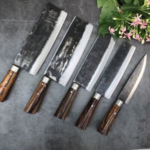 Bộ Dao Bếp Nhíp Xe Phúc Sen Chất Lượng Cao( 5 Món)