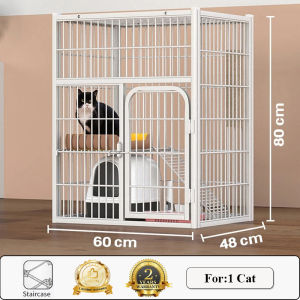 Cat Cage Kulungan Ng Pusa Pet Cage Big Size Large Platform Cat House Cat Villa White Cage for Cat