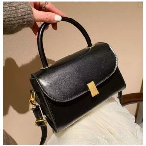 Women Casual Plain Metal Commute Simple Texture Square Bag Small Shoulder Bag