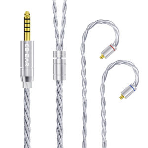 KBEAR ST20 4 Core Earbud Replace Wire Silver-Plated OCC Mixed Alloy Cable Shielded by OFC for Mirror KZ10 KS2