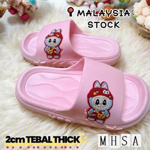 ✅SANRIO KUROMI LABUBU Sandal Budak Perempuan Kids Sandals Girl Kids Shoe Slipper Kasut Sandal Selipar Budak Perempuan
