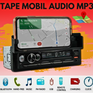Occkic Tape Mobil Audio MP3 Player Bluetooth USB ISO with Phone Holder HL81