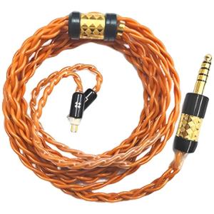 Professional 0.78mm 2Pin Earphone Cable with 7N Single Copper 3.5mm/4.4mm Male Plug Adapter Wire Line 1.2m