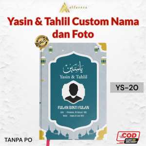 Alfareza - Buku Yasin & Tahlil Terjemahan YS-18 Hardcover Custom 128 halaman ARAB Latin I Terjemah BISA Pasang FOTO FREE SISIPAN Nama Keluarga