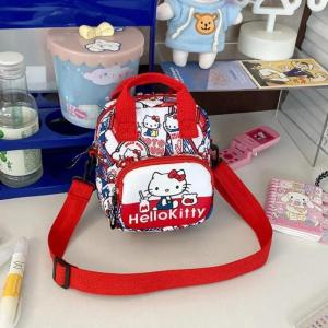 ZEEMIN Halloween Christmas Sanrio Hello Kitty Handbag Cute Cartoon Anime KT Cat Fashion Messenger Bag Single Shoulder Bag Students Schoolbag Holiday Gifts