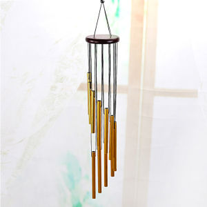 B-HQ 12 Tube Wind Chime Aluminum Tube Hanging Ornament Outdoor Courtyard Decoration 18 Inch Handmade