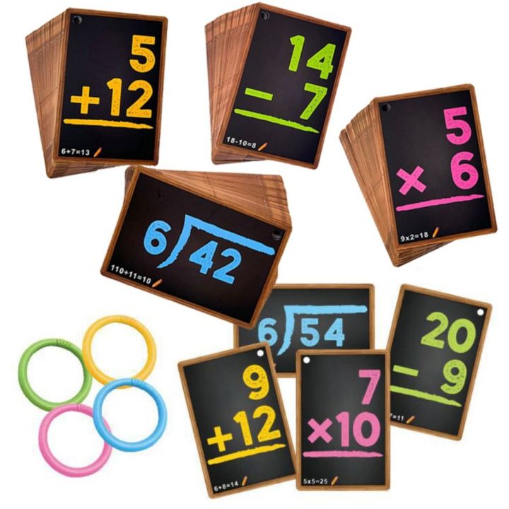 GUTUN Addition Montessori Learning Cards Subtraction Matching Games ...