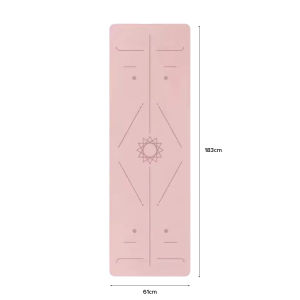 ONES Avela TPE Yoga Anti Slip Mat With Body Alignment System Home Workout Pilates