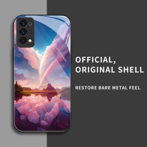 สำหรับ Oppo Reno4 4G (ไม่ใช่ 5G) เคสศัพท์ป้องกันการตก ดีไซน์ท้องฟ้าดาวระยิบระยับ บุคลิกทันสมัย