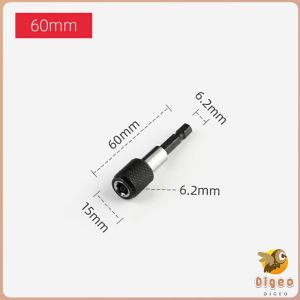 Digeo Hex Shank Drill Bits Adapter 60mm 100mm 150mm Screwdriver Impact Driver Adaptor Quick Change