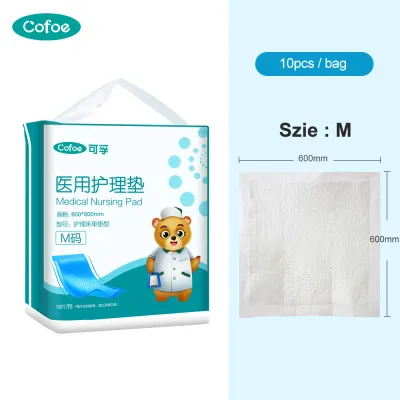 Cofoe 10PCS Disposable Underpads Absorbent Urine Pad for Incontinence Heavy Absorbency for Kids Adults & Elderly