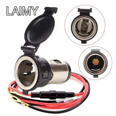 [HCM] Ổ cắm sạc xe hơi 12v có dây nguồn cầu chì bảo vệ dài 60cm - LAIMY
