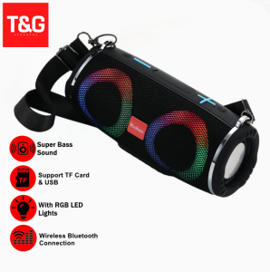 M15 Portable Bluetooth V5.3 Wireless Dual Bass Sound Easy to Carry Speaker with Strap and Colorful Lights