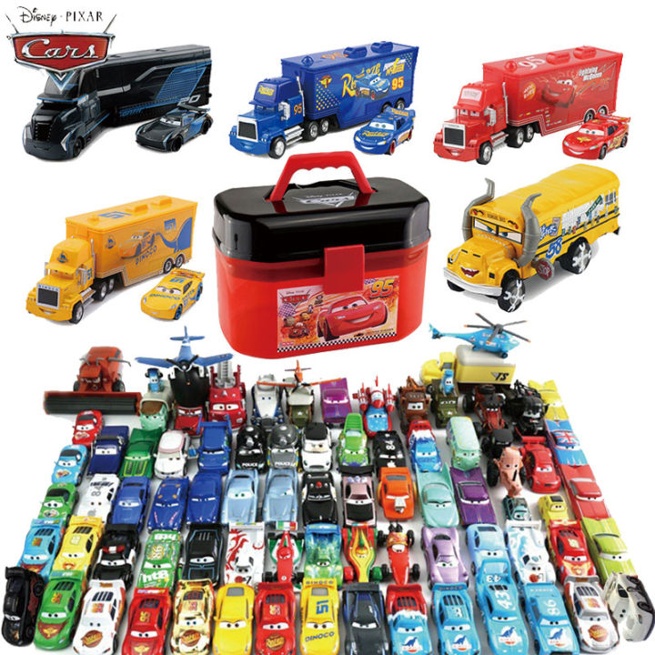 1:55 Disney Pixar Cars Lightning McQueen Jackson Storm Mack Uncle Truck ...