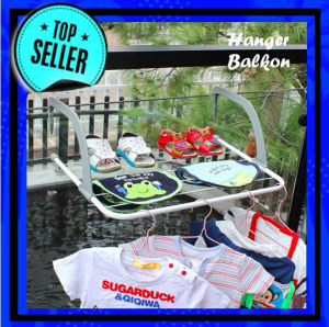 Hanger Balkon - Gantungan serbaguna yang bisa digantung - Jemuran baju