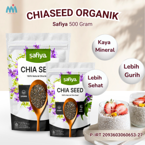 Chiaseed 500 Gram Organik Safiya | Black Chia Seed Safiya Premium Quality