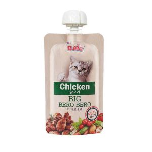 Cat Taro The Cats Big Bero Bero Real Meat Creamy Lickable Liquid Lick Cat Snack Treats 95G 咕噜包 咘噜包