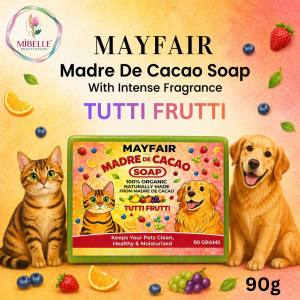 Madre De Cacao Soap For Dog Cats Pets Puppy With Intense Fragrance Scented By Mayfair 90g 1pc Anti Flea Mange Tick Itch Bacterial Fungal Removes Odor Variants Cooling Powder Bubbly Bubble Gum Lovely Lavender Citrus Infused Mibellebeautyneeds Store