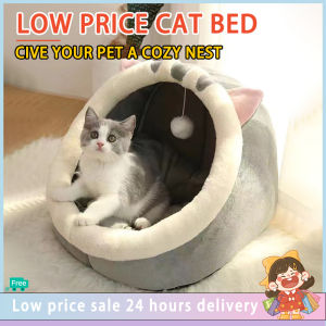 HOT Cat Bed Cartoon Pet House: Foldable & Removable Washable Pet Sleeping House