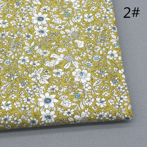 Pure Cotton Printed Rural Cotton Poplin Small Floral Fabric Sewing Clothing Handmade DIY Material