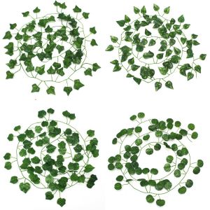 Unico PBP46 Tanaman Daun Hias Rambat Plastik Artificial Ivy Monstera Sirih Gading Anggur Semangka Sulur Leaf Ornamen Hiasan Dekorasi Ruangan COD