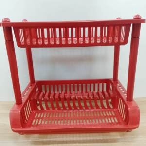 2 LAYER PLASTIC DISH DRAINER RACK/ KITCHEN ORGANIZER / LAGAYAN NG PLATO/DISH ORGANIZER DSH RACK/PLATE ORGANIZER