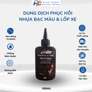 phục hồi nhựa bạc màu xe máy ô tô  chống tia UV chống bám nước 100ml