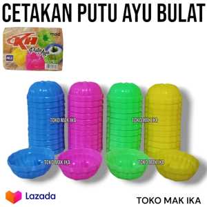 12 Pcs Cetakan Kue Putu Ayu Bulat / Cetakan Puding Bulat Plastik