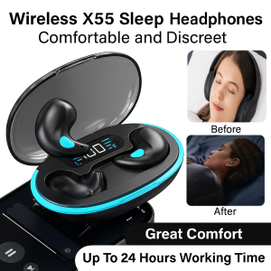 Bluetooth Sleep Earphones Wireless Noise Reduction Headphones for Comfortable Sleeping Sports