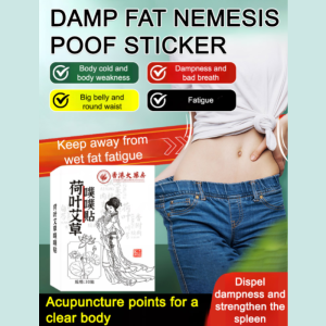 [Fat Reducer] Lotus Leaf &amp Mugwort Belly Patch Slimming Patch Pain Relief Promote Blood Circulation Improve Sleep Neck Back Sticker