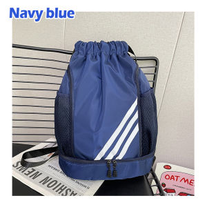 New Design Drawstring Bag Backpack Outdoor Double Shoulder Sports Backpack Gym Bag Waterproof Large Capacity Hiking Beg Bola Sepak Shoe Bag