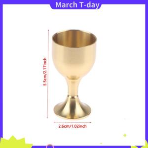 March ถ้วยแก้วทองเหลืองสำหรับเครื่องดื่มค็อกเทลแก้วไวน์ทองเหลืองสำหรับงานปาร์ตี้อุปกรณ์ตกแต่งบ้าน