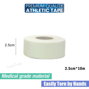 Athletic Tape Sports Rigid Tape Wrist Ankle Wrap Easy Tear Medical White Tape No Sticky Residue