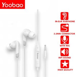Yoobao L-O14 3.5mm Jack Stereo Superior Sound & Call In Ear Wired Super Bass Earphone with Microphone