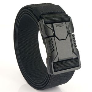 Nylon Elastic Belt Tactical Nylon Belt Military Grade Elastic Webbing Non Slip Weight Bearing Belt战术快拆尼龙弹力腰带
