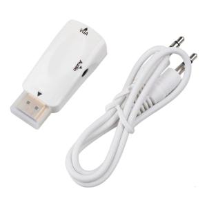 1080P ตัวแปลงไปยังตัวแปลงวีจีเอ HDTV เอาท์พุทคอมพิวเตอร์ชุดกล่องเชื่อมต่อดองเกิลสำหรับจอแล็ปท็อป PC โปรเจคเตอร์