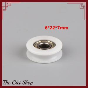 [The Cici Shop] Moving Door And Window Slide Wheel 626 Bearing Pulley 6x22x7MM Planar Wheel U-shaped Groove Nylon Pad Injection Material